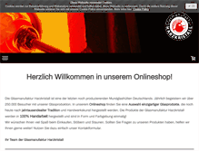 Tablet Screenshot of harzkristall-shop.de